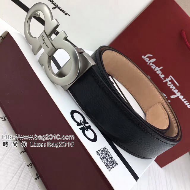 菲拉格慕男士皮帶 Ferragamo雙面用小牛皮腰帶 菲拉格慕休閒皮帶  jjp1450